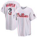 Silnrao P.Phillies #3 Bryce Harper White 2026 All-Star Edition Stars & Stripes Stadium Jerseys