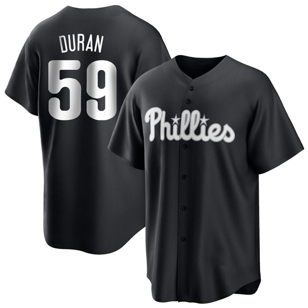 Silnrao P.Phillies #59 Jhoan Duran Player Black Alt Fashion Home Game Stitched Jerseys