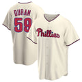 Silnrao P.Phillies #59 Jhoan Duran Player Cream Home Game Stitched Jerseys
