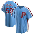 Silnrao P.Phillies #59 Jhoan Duran Player Light Blue Home Limited Game Stitched Jerseys