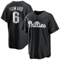 Silnrao P.Phillies #6 Ryan Howard Player Black Alt Fashion Home Game Stitched Jerseys