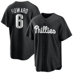 Silnrao P.Phillies #6 Ryan Howard Player Black Alt Fashion Home Game Stitched Jerseys