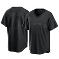 Silnrao P.Phillies #6 Ryan Howard Player Black Pitch Fashion Limited T-shirt Stitched Jerseys