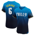 Silnrao P.Phillies #6 Ryan Howard Player Blue City Connect Home Limited Elite Stitched Jerseys
