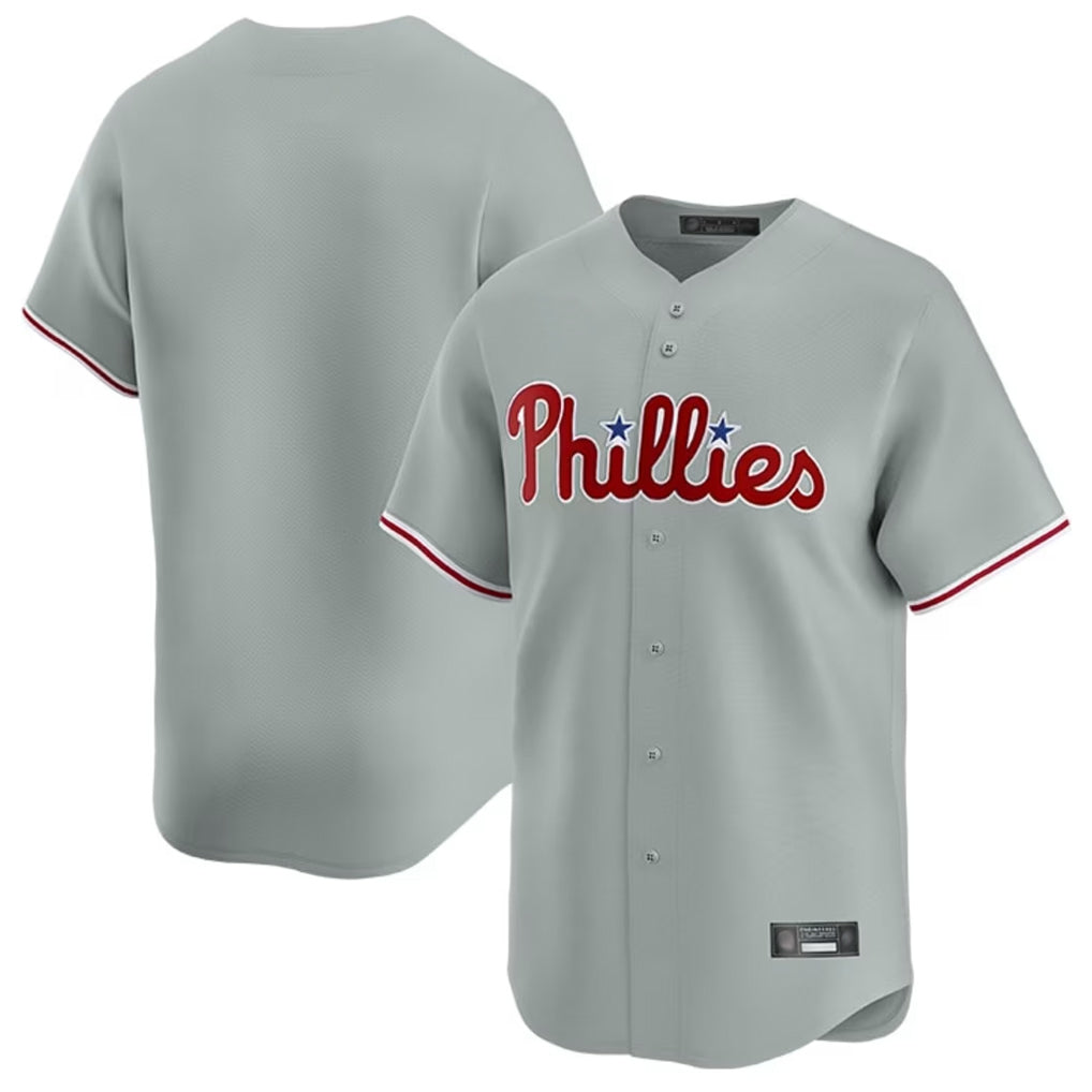 Silnrao P.Phillies ## Phillies Blank Player Gray Home Limited Stitched Jerseys