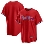 Silnrao P.Phillies ## Phillies Blank Player Red Home Game Stitched Jerseys