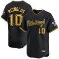 Silnrao P.Pirates #10 Bryan Reynolds Player Black Alt Home Limited Stitched Jerseys