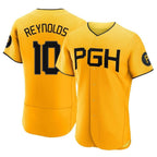 Silnrao P.Pirates #10 Bryan Reynolds Player Gold City Connect Home Limited Elite Stitched Jerseys