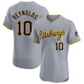 Silnrao P.Pirates #10 Bryan Reynolds Player Gray Road Home Limited Elite Stitched Jerseys