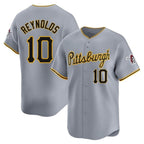 Silnrao P.Pirates #10 Bryan Reynolds Player Gray Road Home Limited Stitched Jerseys