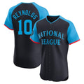 Silnrao P.Pirates #10 Bryan Reynolds Player Navy National League All-Star Home Limited Elite Stitched Jerseys