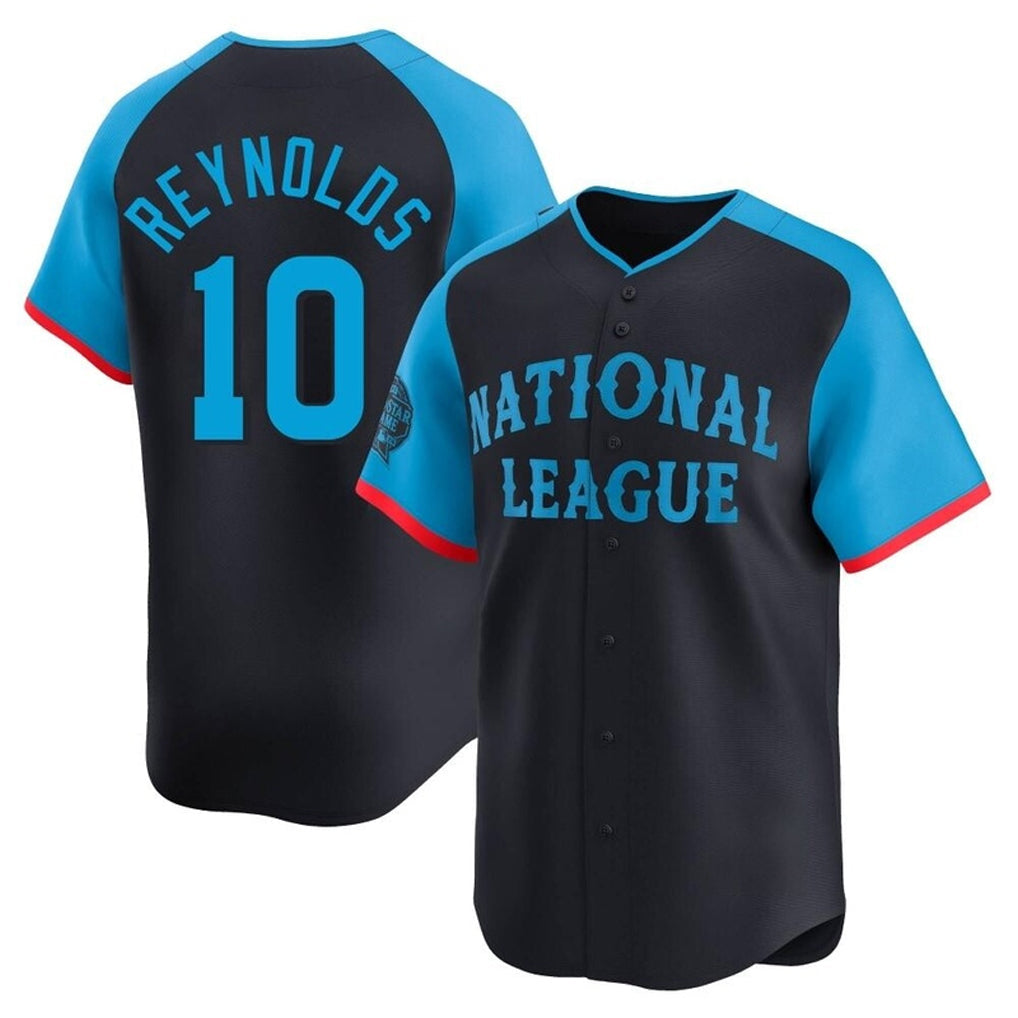 Silnrao P.Pirates #10 Bryan Reynolds Player Navy National League All-Star Home Limited Stitched Jerseys