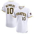 Silnrao P.Pirates #10 Bryan Reynolds Player White Home Limited Elite Stitched Jerseys