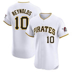 Silnrao P.Pirates #10 Bryan Reynolds Player White Home Limited Elite Stitched Jerseys