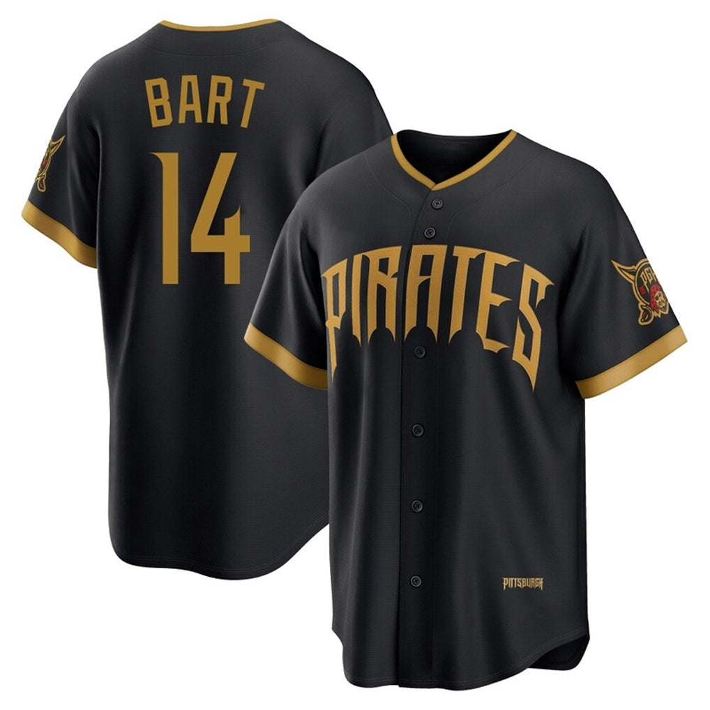 Silnrao P.Pirates #14 Joey Bart Player Black 2026 City Connect Home Game Stitched Jerseys