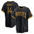 Silnrao P.Pirates #14 Joey Bart Player Black 2026 City Connect Home Game Stitched Jerseys