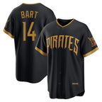 Silnrao P.Pirates #14 Joey Bart Player Black 2026 City Connect Home Game Stitched Jerseys