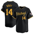 Silnrao P.Pirates #14 Joey Bart Player Black Alt Home Limited Stitched Jerseys