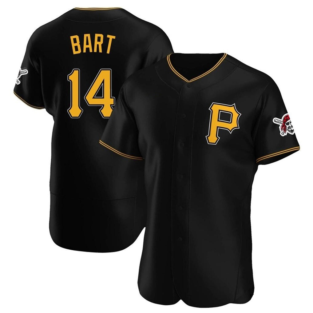 Silnrao P.Pirates #14 Joey Bart Player Black Alternate 2025 Home Limited Elite Stitched Jerseys