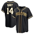 Silnrao P.Pirates #14 Joey Bart Player Black Fashion Out Home Game Stitched Jerseys
