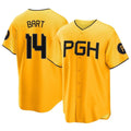 Silnrao P.Pirates #14 Joey Bart Player Gold City Connect Home Game Stitched Jerseys