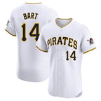 Silnrao P.Pirates #14 Joey Bart Player White Home Limited Elite Stitched Jerseys