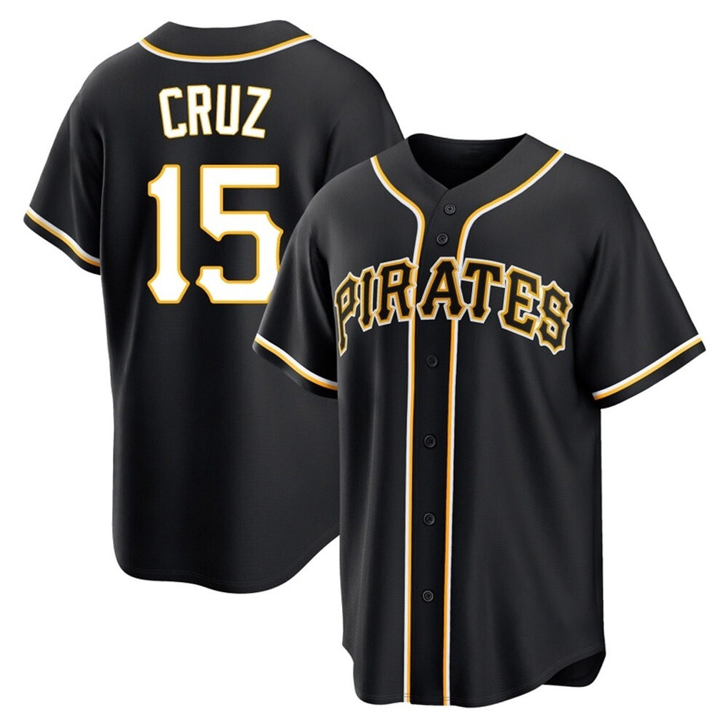 Silnrao P.Pirates #15 Oneil Cruz Player Black Fashion Home Game Stitched Jerseys