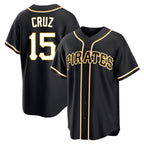 Silnrao P.Pirates #15 Oneil Cruz Player Black Fashion Home Game Stitched Jerseys