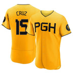 Silnrao P.Pirates #15 Oneil Cruz Player Gold City Connect Home Limited Elite Stitched Jerseys