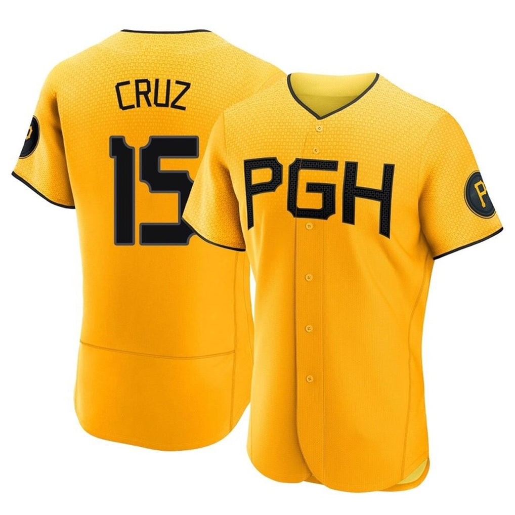 Silnrao P.Pirates #15 Oneil Cruz Player Gold City Connect Home Limited Elite Stitched Jerseys