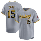 Silnrao P.Pirates #15 Oneil Cruz Player Gray Road Home Limited Stitched Jerseys