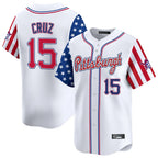 Silnrao P.Pirates #15 Oneil Cruz Player White 2025 Independence Day Vapor Premier Limited Stitched Jerseys