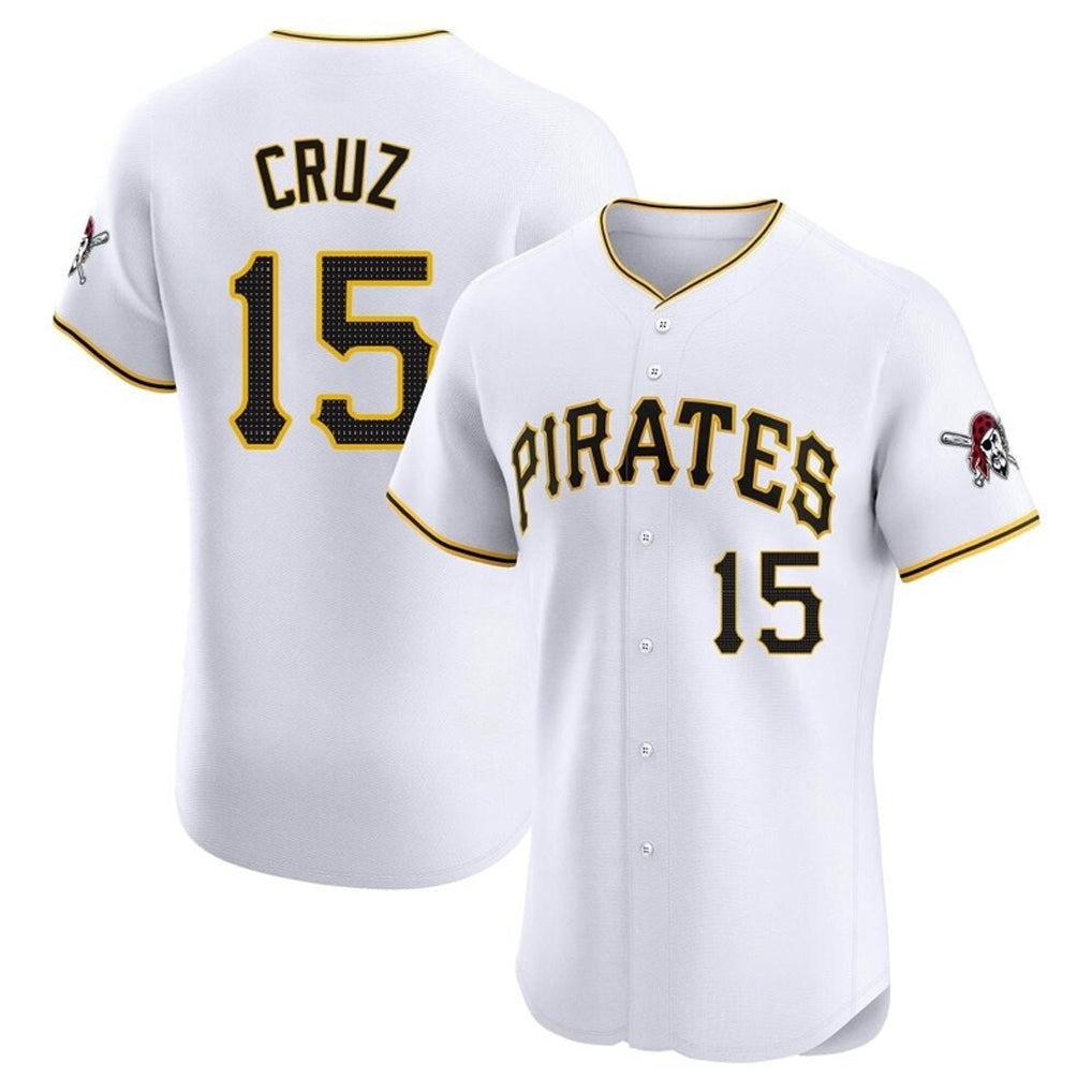 Silnrao P.Pirates #15 Oneil Cruz Player White Home Limited Elite Stitched Jerseys