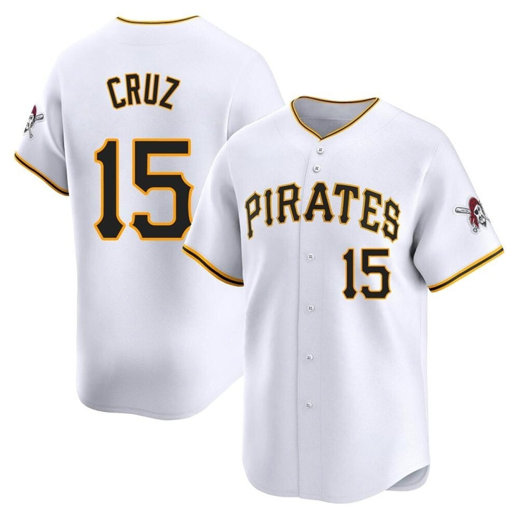 Silnrao P.Pirates #15 Oneil Cruz Player White Home Limited Stitched Jerseys