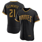 Silnrao P.Pirates #21 Roberto Clemente Player Black 2026 City Connect Home Limited Elite Stitched Jerseys