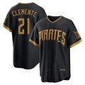 Silnrao P.Pirates #21 Roberto Clemente Player Black 2026 City Connect Home Limited Stitched Jerseys