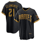 Silnrao P.Pirates #21 Roberto Clemente Player Black 2026 City Connect Home Limited Stitched Jerseys