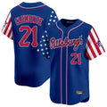 Silnrao P.Pirates #21 Roberto Clemente Player Royal 2025 Independence Day Vapor Premier Limited Stitched Jerseys