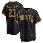Silnrao P.Pirates  P.Pirates #23 Mitch Keller Player Black 2026 City Connect Home Game Stitched Jerseys