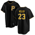 Silnrao P.Pirates #23 Mitch Keller Player Black Home Game Stitched Jerseys