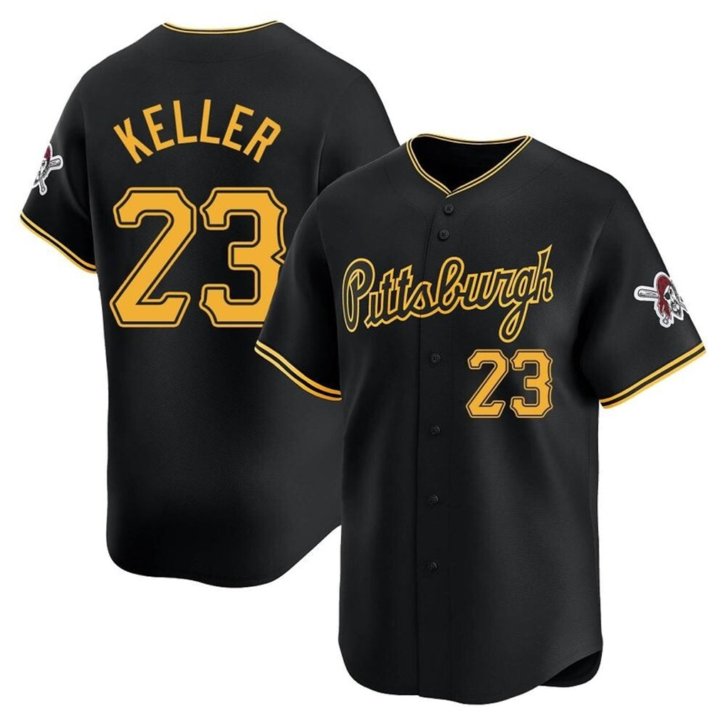 Silnrao P.Pirates #23 Mitch Keller Player Black Home Limited Stitched Jerseys
