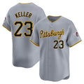 Silnrao P.Pirates #23 Mitch Keller Player Gray Road Home Limited Stitched Jerseys