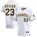 Silnrao P.Pirates #23 Mitch Keller Player White Home Limited Stitched Jerseys