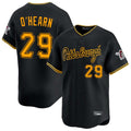 Silnrao P.Pirates #29 Ryan O'Hearn Player Black Alt Home Limited Stitched Jerseys