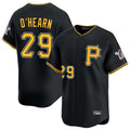 Silnrao P.Pirates #29 Ryan O'Hearn Player Black Alternate Limited Game Stitched Jerseys
