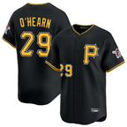 Silnrao P.Pirates #29 Ryan O'Hearn Player Black Alternate Limited Game Stitched Jerseys