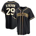 Silnrao P.Pirates #29 Ryan O¡¯Hearn Player Black Fashion Out Home Game Stitched Jerseys