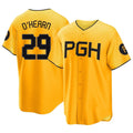 Silnrao P.Pirates #29 Ryan O¡¯Hearn Player Gold City Connect Home Game Stitched Jerseys