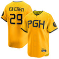 Silnrao P.Pirates #29 Ryan O¡¯Hearn Player Gold City Connect Home Limited Stitched Jerseys