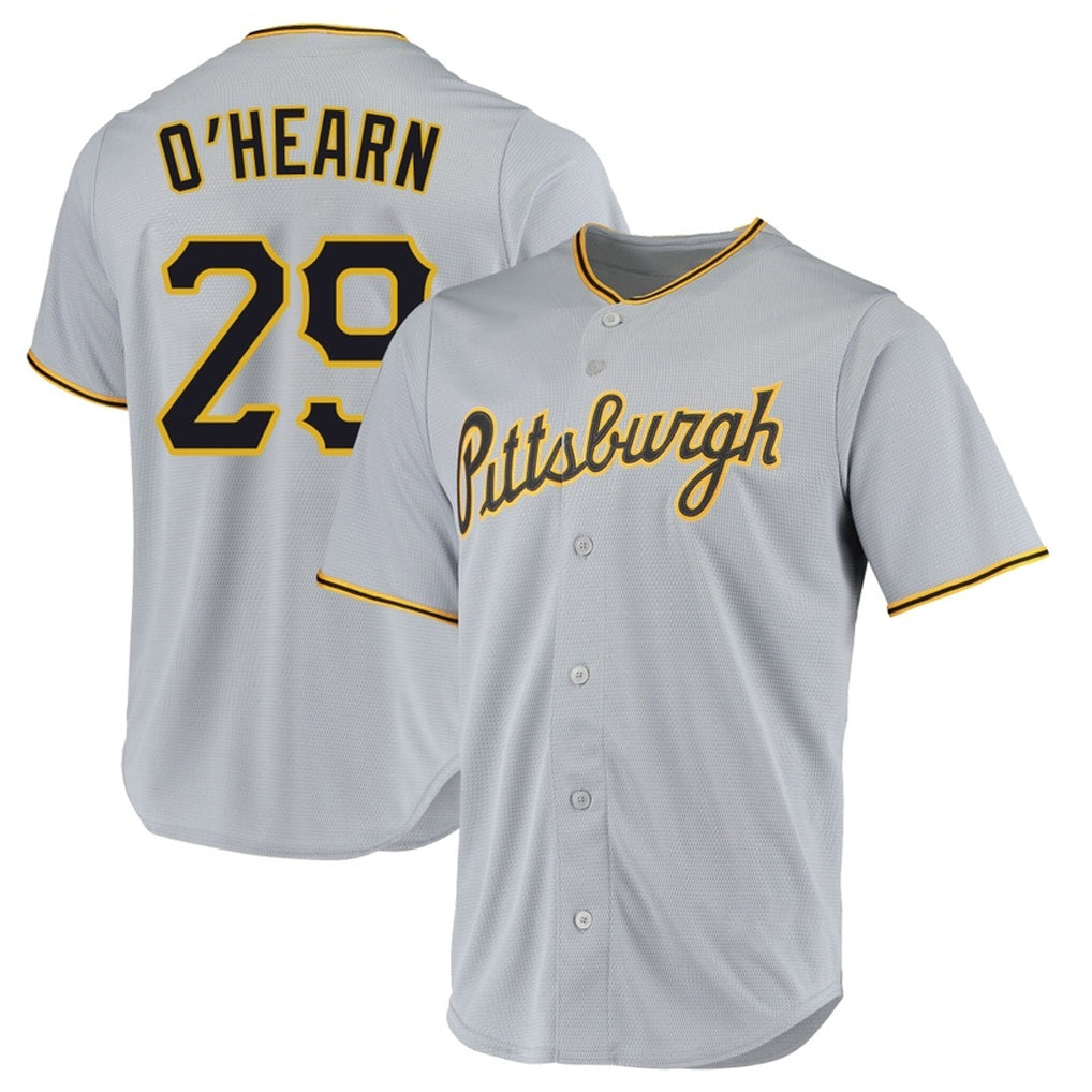 Silnrao P.Pirates #29 Ryan O¡¯Hearn Player Gray Road Home Game Stitched Jerseys